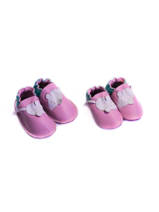 Chaussons - souris - rosso fueco