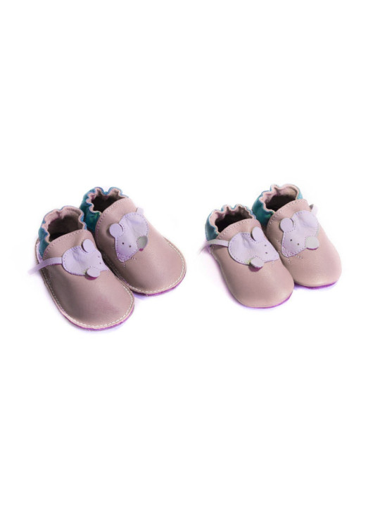 Soft slippers - mouse - rosso fueco