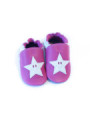 Soft slippers - star smile - bordo