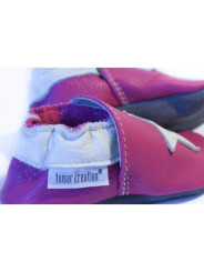 Chaussons - étoile smile - bordo