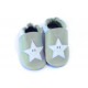 Soft slippers - star smile - fog