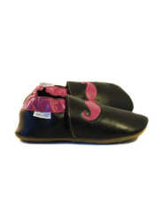 Chaussons - moustache - blu marino