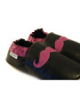 Soft slippers - mustache - blu marino