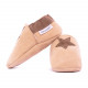 Brown woolen slippers, star