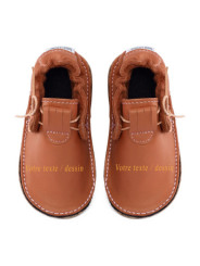barefoot moccasins leather autumn spring woman man