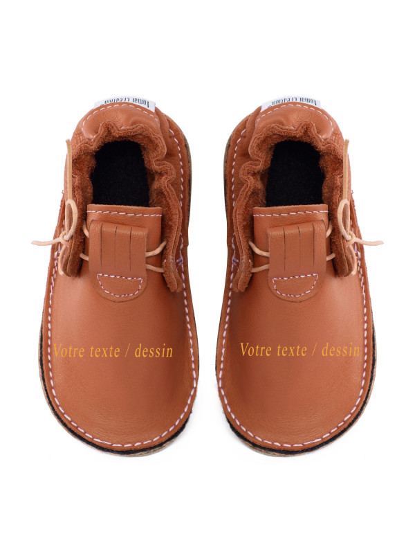 barefoot moccasins leather autumn spring woman man