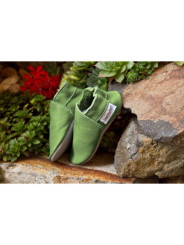 Chaussons cuir bio - grasshoper