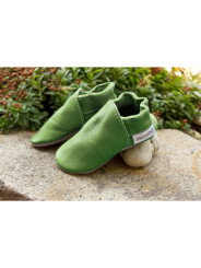 Chaussons cuir bio - grasshoper
