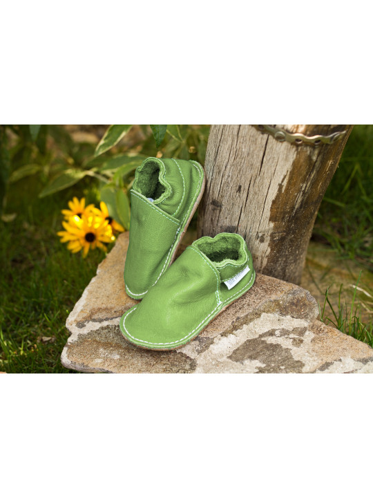 Vegetable tanned leather barefoot shoes • Kids & adults 18–48 • TC