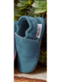 Chaussons cuir bio - baby blue