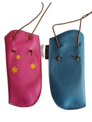 Embroidered Glasses case with lanyard