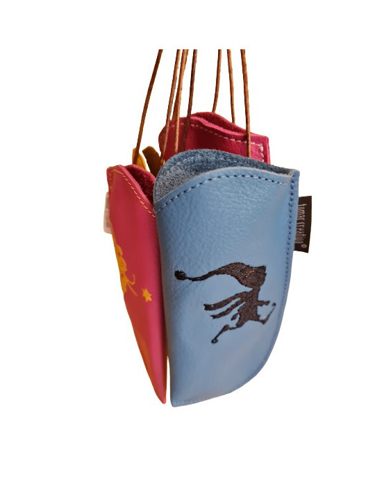 Embroidered Glasses case with lanyard