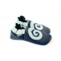 Soft slippers -swirl - blu marino