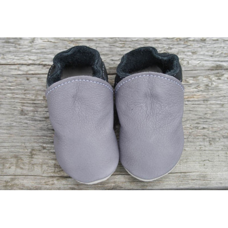 Organic leather slippers -