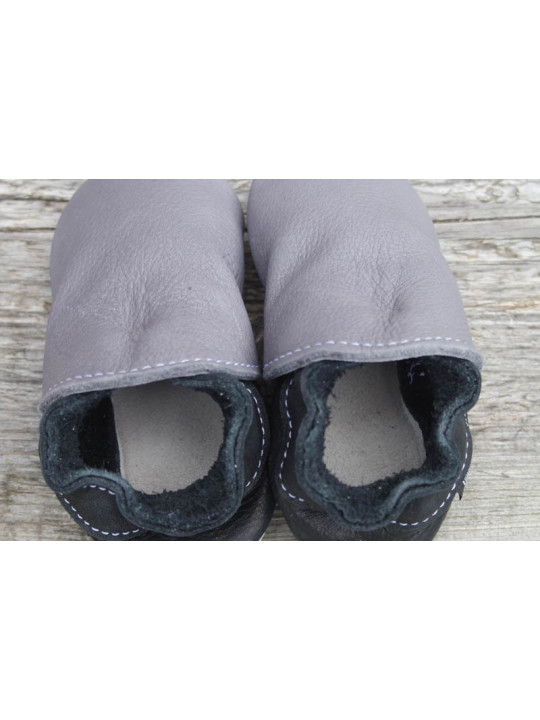 Organic leather slippers -