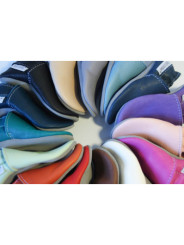 Organic leather slippers - Combine your colors