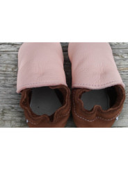 Organic leather slippers - Combine your colors