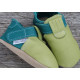 Organic Zippy slippers - pisello/karibik