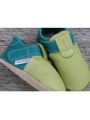 Organic Zippy slippers - pisello/karibik
