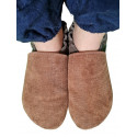 size 36 to 49 slippers bicolour brown