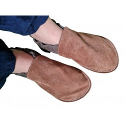 soft shoes - bicolour brown - size 36 to 49