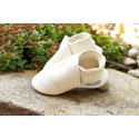 Taille 39 Chaussons cuir bio blanc