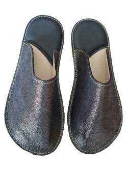 Papuče Bab´s -MODRÁ & ISKRIVÁ