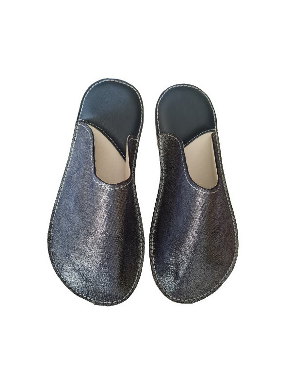 Papuče Bab´s -MODRÁ & ISKRIVÁ