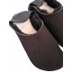 size 38-39 Babouche black woolen slippers