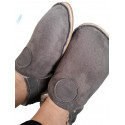 size 38-39 grey woolen slippers