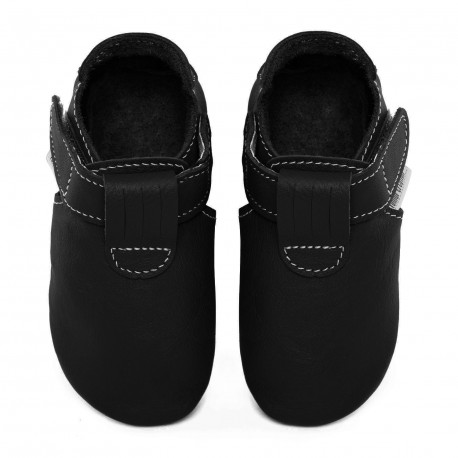 Taille 20 chaussons zippy noir