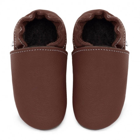 size 24 Soft slippers brown