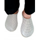 Slippers Bab´s - white with black polka dots