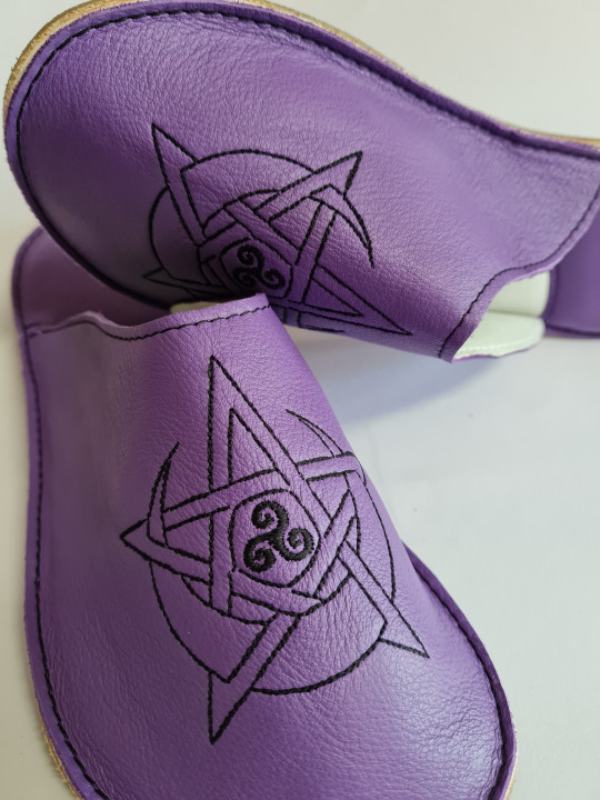 Chaussons cuir souple personnalisés Filles