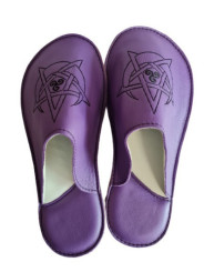 Chaussons cuir souple personnalisés Filles