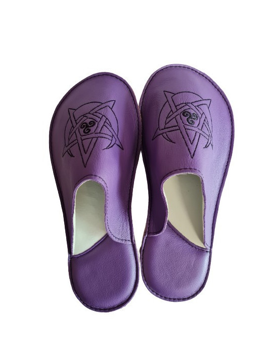 Chaussons cuir souple personnalisés Filles