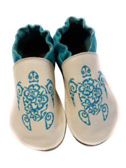 Chaussons cuir souple personnalisés Filles