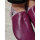 Size 36-38 two-tone purple slippers