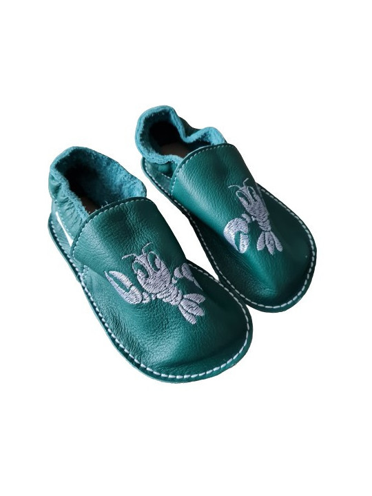 Chaussons cuir souple personnalisés Filles