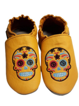 Chaussons cuir souple personnalisés Filles