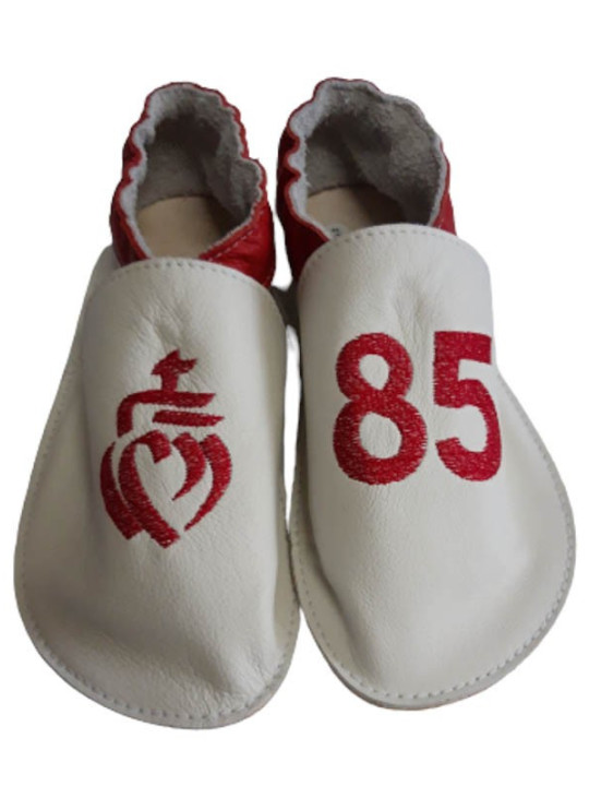Chaussons cuir souple personnalisés Filles