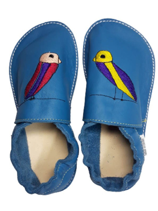 Chaussons cuir souple personnalisés Filles