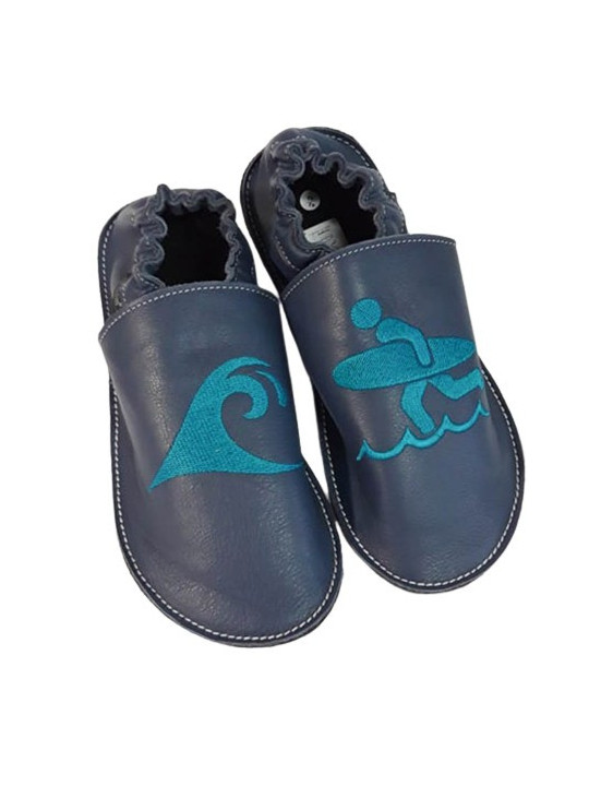 Chaussons cuir souple personnalisés Filles