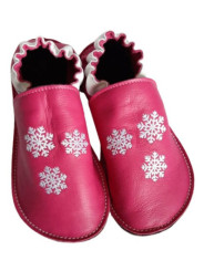 Chaussons cuir souple personnalisés Filles