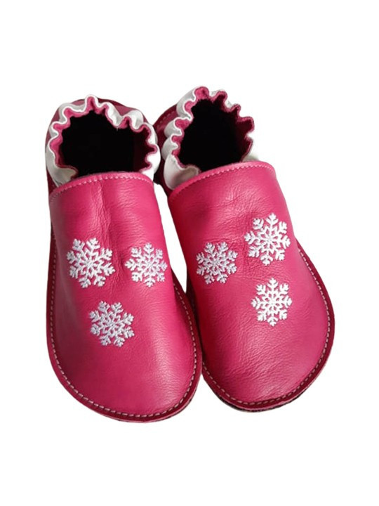 Chaussons cuir souple personnalisés Filles