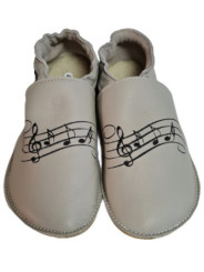 Chaussons cuir souple personnalisés Filles