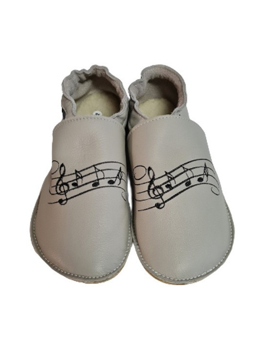 Chaussons cuir souple personnalisés Filles