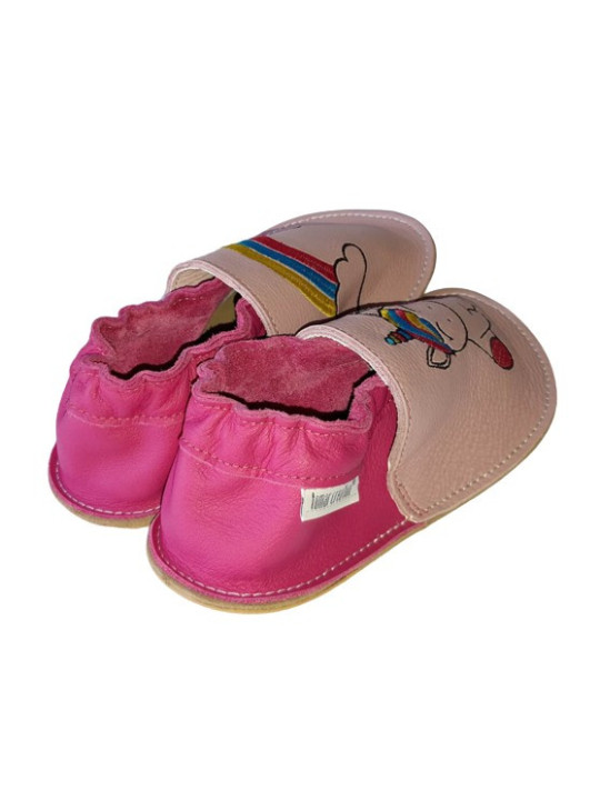 Chaussons cuir souple personnalisés Filles