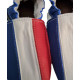 Chaussons cuir souple drapeau de la France