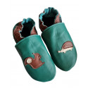 Soft slippers - forest -green